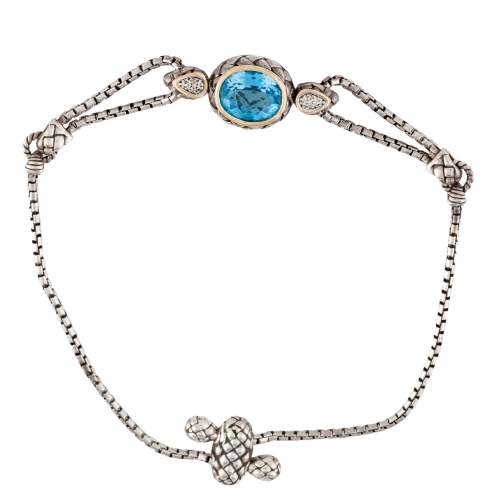 EFFY Topaz & Diamond Station Bracelet